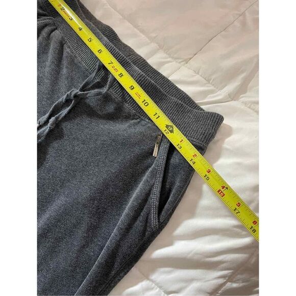 Michael Kors Womens Pants Small Gray Pockets Drawstring Wide Leg Cotton Blend - Picture 6 of 7